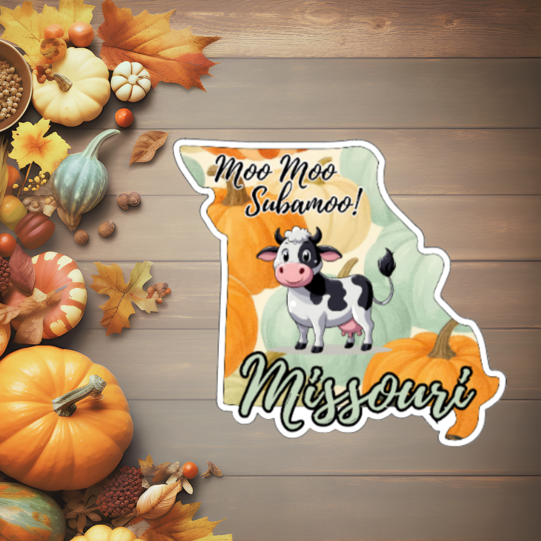 State Moo Stickers (Multi- Qty 40)