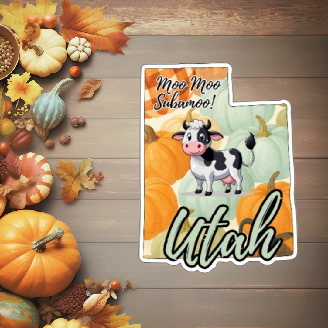 State Moo Stickers (Multi- Qty 40)