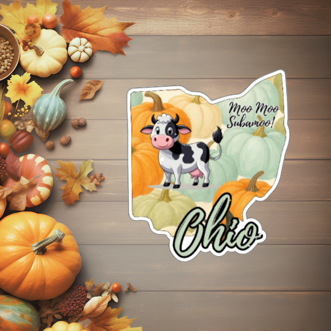 State Moo Stickers (Multi- Qty 40)